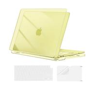 MOSISO Compatible with MacBook Neo Case 13 inch 2026 A3404, Crystal Citrus | Ultra-thin Protective Hard Shell&Keyboard Cover&Screen Protector Compatible with Mac Neo Case 13 inch A18 Pro Chip