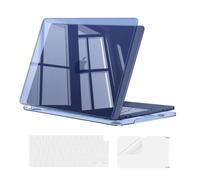 MOSISO Compatible with MacBook Neo Case 13 inch 2026 A3404, Crystal Indigo | Ultra-thin Protective Hard Shell&Keyboard Cover&Screen Protector Compatible with Mac Neo Case 13 inch A18 Pro Chip
