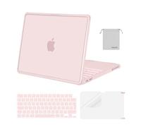MOSISO Compatible with MacBook Neo Case 13 inch 2026 Release Model A3404, Protective Hard Shell Case with Reinforced Shock-Absorbing TPU Bumper&Keyboard Cover&Screen Film&ScreenFilm&Pouch, Blush