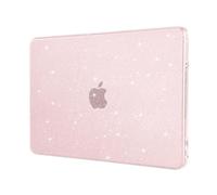 MOSISO Compatible with MacBook Neo Case 13 inch 2026 Release Model A3404 with A18 Pro Chip, Sparkly Glitter Crack & Scratch Resistant Ultra-Thin Protective Hard Shell Case Cover, Blush
