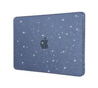 MOSISO Compatible with MacBook Neo Case 13 inch 2026 Release Model A3404 with A18 Pro Chip, Sparkly Glitter Crack & Scratch Resistant Ultra-Thin Protective Hard Shell Case Cover, Indigo