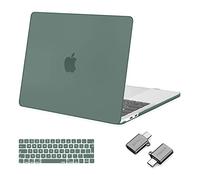 MOSISO Compatible with MacBook Pro 13 inch Case 2026-2016, Midnight Green