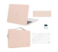 MOSISO Compatible with MacBook Pro 13 inch Case M2 M1 2025 2024 2023-2016 A2338 A2289 A2251 A2159 A1989 A1706 A1708, Hard Shell Cover&Bag&Keyboard Skin&Webcam Cover&Screen Protector, Camel