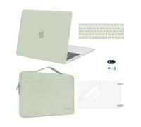 MOSISO Compatible with MacBook Pro 13 inch Case M2 M1 2026 2025 2024-2016 A2338 A2289 A2251 A2159 A1989 A1706 A1708, Hard Shell Cover&Bag&Keyboard Skin&Webcam Cover&Screen Protector, Sage Green