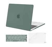 MOSISO Compatible with MacBook Pro 13 inch Case M2 M1 2026 2025 2024 2023-2016 Release A2338 A2289 A2251 A2159 A1989 A1706 A1708, Plastic Hard Shell Cover&Keyboard Skin&ScreenProtector, Midnight Green