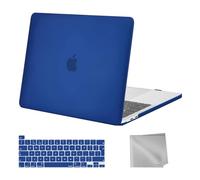 MOSISO Compatible with MacBook Pro 13 inch Case M2 M1 2026 2025 2024 2023 2022-2016 A2338 A2289 A2251 A2159 A1989 A1706 A1708, Plastic Hard Shell Cover & Keyboard Skin & Wipe Cloth, Royal Blue