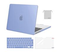 MOSISO Compatible with MacBook Pro 14 inch Case 2025-2021 M4 M3 M2 M1 Pro/Max A3112 A3185 A3401 A2918 A2992 A2779 A2442, Hard Shell Cover &Keyboard Skin &Screen Protector &Pouch, Serenity Blue