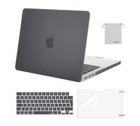 MOSISO Compatible with MacBook Pro 14 inch Case 2025-2021 M5 M4 M3 M2 M1 A3434 A3112 A3185 A3401 A2918 A2992 A2779 A2442, Hard Shell Cover &Keyboard Skin &Screen Protector &Pouch, Gray