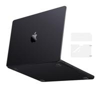 MOSISO Compatible with MacBook Pro 14 inch Case 2025-2021 M5 M4 M3 M2 M1 A3434 A3112 A3185 A3401 A2918 A2992 A2779 A2442,Ultra-Thin Natural Original HardShell&KeyboardSkin&ScreenFilm,Space Black Clear