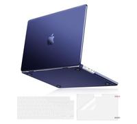MOSISO Compatible with MacBook Pro 14 inch Case 2025 2024-2021 M4 M3 M2 M1 A3112 A3185 A3401 A2918 A2992 A2779 A2442,Ultra-Thin Natural Original Hard Shell&Keyboard Skin&Screen Film, Navy Blue