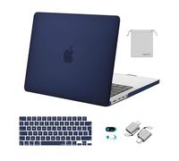 MOSISO Compatible with MacBook Pro 14 inch Case 2026-2021 M5 M4-M1 A3427 A3426 A3434 A3112 A3185 A3401 A2918 A2992 A2779 A2442, Hard Shell Cover&Keyboard Cover&Pouch&Webcam Cover&Type C, Navy Blue
