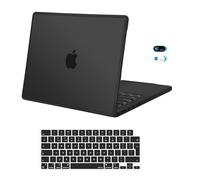 MOSISO Compatible with MacBook Pro 14 inch Case 2026-2021 M5 M4-M1 A3427 A3426 A3434 A3112 A3185 A3401 A2918 A2992 A2779,Soft TPU Frame Bumper Anti-Cracking Shell&KeyboardCover&WebcamCover, Black