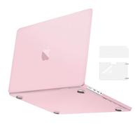 MOSISO Compatible with MacBook Pro 14 inch Case 2026-2021 M5 M4-M1 A3427 A3426 A3434 A3112 A3185 A3401 A2918 A2992 A2779,Ultra-Thin Natural Original HardShell&KeyboardSkin&ScreenFilm, Baby Pink