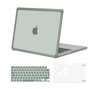 MOSISO Compatible with MacBook Pro 14 inch Case 2026-2021 M5 M4 M3 M2 M1 A3434 A3112 A3185 A3401 A2918 A2992 A2779 A2442, Anti-Cracking Hard Shell TPU Bumper &Keyboard Cover&Screen Film,Emerald Green