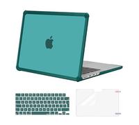 MOSISO Compatible with MacBook Pro 14 inch Case 2026-2021 M5 M4 M3 M2 M1 A3434 A3112 A3185 A3401 A2918 A2992 A2779 A2442, Anti-Cracking Hard Shell TPU Bumper &Keyboard Cover&Screen Film, Teal Green