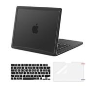 MOSISO Compatible with MacBook Pro 14 inch Case 2026-2021 M5 M4 M3 M2 M1, Anti-Crack&Anti-Fingerprint Matte Edge Hard Shell &Keyboard Skin&Screen Film for A3434 A3112 A3185 A3401 A2918, Space Black
