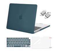 MOSISO Compatible with MacBook Pro 14 inch Case 2026-2021, Teal Green