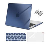 MOSISO Compatible with MacBook Pro 14 inch Case 2026 2025 2024-2016 M5 M4 M3 M2 M1 A3434 A3112 A3185 A3401 A2918 A2992 A2779 A2442, Hard Shell Cover&Keyboard Cover&Screen Film&Type C, Crystal Midnight