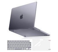 MOSISO Compatible with MacBook Pro 16 inch Case 100% Official Color Match 2026-2021 M5 M4 M3 M2 M1, Ultra Thin Case&KeyboardSkin&ScreenFilm for A3429 A3428 A3403 A3186 A2991 A2780, Space Gray Clear