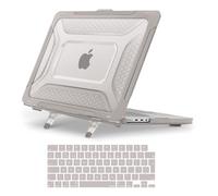 MOSISO Compatible with MacBook Pro 16 inch Case 2025 2024 2023-2021 M4 M3 M2 M1 A3403 A3186 A2991 A2780 A2485, Honeycomb Shockproof TPU Bumper Hard Shell Fold Kickstand &Keyboard Cover, Khaki