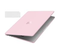 MOSISO Compatible with MacBook Pro 16 inch Case 2026-2021 M5 M4-M1 A3429 A3428 A3403 A3186 A2991 A2780, Hard Shell Case for Laptop Ultra-Thin Slim Natural Original Color&KeyboardSkin, Baby Pink