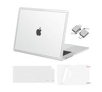 MOSISO Compatible with MacBook Pro 16 inch Case 2026-2021, Matte Clear | 4 in 1 Kit Crack-Resistant Reinforced Coners Guard Hard Shell Cover Compatible with MacBook Pro 16 inch Case M5 M4 M3 M2 M1