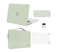 MOSISO Compatible with MacBook Pro 16 inch Case 2026 2025 2024-2021 M4 M3 M2 M1 A3403 A3186 A2991 A2780 A2485, Plastic Hard Shell Cover&Sleeve Bag&KeyboardSkin&Screen Film&Webcam Cover, Sage Green
