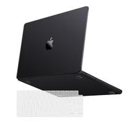 MOSISO Compatible with MacBook Pro 16 inch Case M4 M3 M2 M1 2025-2021 A3403 A3186 A2991 A2780 A2485, Ultra-Thin Natural Original Color Protective Hard Shell&Keyboard Cover, Space Black Clear