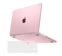 MOSISO Compatible with MacBook Pro 16 inch Case M4 M3 M2 M1 2025-2021 A3403 A3186 A2991 A2780 A2485, Ultra-Thin Natural Original Color Protective Hard Shell&Keyboard Cover, Baby Pink