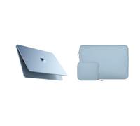 MOSISO Hard Shell & 16 inch Laptop Case Sleeve, Sky Blue Clear&Airy Blue
