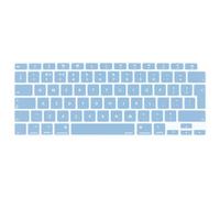 MOSISO Keyboard Cover Only Compatible with MacBook Air 13 inch 2022 2021 2020 M1 A2337 A2179 Retina Display with Touch ID Backlit Magic Keyboard, Waterproof Protective Silicone Skin, Airy Blue
