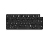 MOSISO Keyboard Cover with Solid Texture Compatible with MacBook Air 13.6 inch M5 M4 M3 M2 /Neo 13 inch A18 Pro chip, for Mac Air 15 M5 M4 M3 M2, for MacBook Pro 14"/16" M5 M4 M3 M2 M1, Black