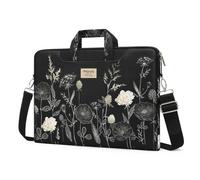 MOSISO Laptop Bag for Women, 13.3 inch Computer Bag, Retro Flower