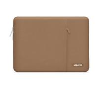 MOSISO Laptop Case 13.3 inch, 13-13.3 inch Laptop Sleeve Compatible with MacBook Air/Pro 13 / Pro 14, HP Dell ASUS Lenovo Notebook, Polyester Vertical Computer Sleeve Bag with Pocket, Mocha