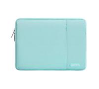 MOSISO Laptop Case 13.3 inch, 13-13.3 inch Laptop Sleeve Compatible with MacBook Air/Pro 13/Pro 14 M5 M4 M3 M2 M1, HP Dell ASUS Lenovo,Polyester Vertical Computer Sleeve Bag with Pocket, Mint Blue