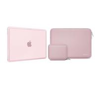 MOSISO Laptop Case 13 inch, 13 inch Laptop Sleeve Bag with Small Case&Scratch-Resistant Shock-Absorbent Reinforced Hard Case Compatible with MacBook Neo 13 inch 2026 A3404, Baby Pink&Blush