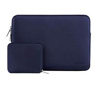 MOSISO Laptop Case 15 inch, 15 inch Laptop Sleeve Bag Compatible with MacBook Air 15 M4 A3241 M3 A3114 M2 A2941 2025-2023, Dell XPS 15, Neoprene Computer Sleeve Bag with Small Case, Navy Blue