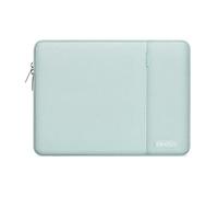 MOSISO Laptop Case 15 inch, 15 inch Laptop Sleeve Compatible with MacBook Air 15 M4 A3241 M3 A3114 M2 A2941 2025-2023, Dell XPS 15, Polyester Vertical Computer Sleeve Bag with Pocket, Mint Green