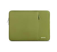 MOSISO Laptop Case 15 inch, 15 inch Laptop Sleeve Compatible with MacBook Air 15 M4 A3241 M3 A3114 M2 A2941 2025-2023, Dell XPS 15, Polyester Vertical Computer Sleeve Bag with Pocket, Chartreuse