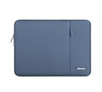 MOSISO Laptop Case 16 inch, 15-15.6 inch Laptop Sleeve Compatible with MacBook Pro 16 M4 M3 M2 M1, HP Acer Dell Lenovo ASUS Notebook, Polyester Vertical Computer Sleeve Bag with Pocket, Steel Blue
