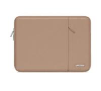 MOSISO Laptop Case 16 inch, 15-15.6 inch Laptop Sleeve Compatible with MacBook Pro 16 M5 M4 M3 M2 M1, HP Acer Dell Lenovo ASUS, Polyester Vertical Computer Sleeve Bag with Pocket, Bronze Brown