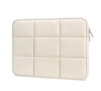 MOSISO Laptop Case 16 inch, 15-15.6 inch Puffy Laptop Sleeve, Sand | Compatible with MacBook Pro 16 M5 M4 M3 M2 M1, HP Acer Dell Lenovo ASUS, Rectangle Quilted Puffer Computer Bag for Women