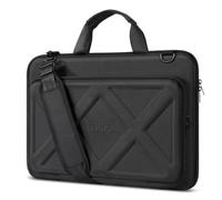 MOSISO Laptop Case 16 inch for Men, Shockproof Hard Computer Bag, Black | Compatible with MacBook HP Dell Lenovo Asus, 15-15.6 inch X-Pac EVA Laptop Bag with Front Raised Pocket & Shoulder Strap