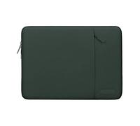 MOSISO Laptop Sleeve Case Compatible with MacBook Air/Pro, 13-13.3 Inch Laptop, Compatible with MacBook Pro 14 M3 M2 M1 Chip Pro Max 2024-2021, Polyester Vertical Style Laptop Bag, Midnight Green