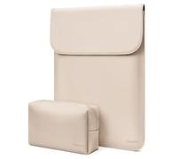 MOSISO Protective Laptop Case 13 inch, 13 inch Laptop Sleeve Compatible with MacBook Air M5 M4 M3 M2 M1/ Neo A18 chip/Pro 13 M2 M1,Surface Pro, Faux Suede Leather Case with Small Bag, Apricot