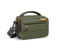 MOSISO Small Camera Bag for Photographers,Compact Camera Shoulder Bags for DSLR/SLR/Mirrorless Cameras,Waterproof Crossbody Padded Photography Bag with Rain Cover for Canon/Nikon/Sony, Army Green
