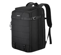 MOSISO Travel Backpack for Women Men, 17-17.3 inch Expandable Extra Large Laptop Backpack Flight Approved Anti-theft, TSA Computer Daypack Bag with USB Port for Weekender Business Hiking, Black