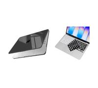 MOSISO Ultra Thin Hard Shell & Keyboard Cover Skin, Crystal Black&Black