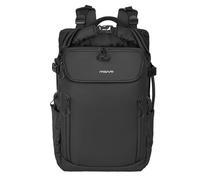 MOSISO Waterproof Camera Backpack, DSLR/SLR/Mirrorless Large Camera Bag Photography Backpack with Expandable Roll Top Compartment&16 inch Laptop Compartment&Tripod Holder for Canon/Nikon/Sony, Black