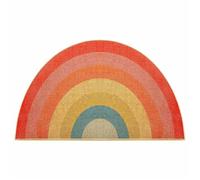 MOSITU Rainbow Half Circle Doormat 43x76cm Semicircle Front Door Mat